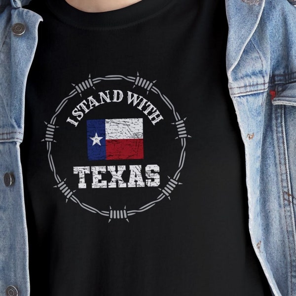 Ich stehe mit TEXAS - Texas T Shirt - Stacheldraht