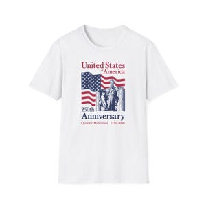Patriotic T-Shirt, USA 250th Anniversary Tee, Unisex Graphic Shirt, Independence Day Gift, Murica! Apparel