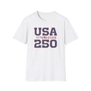 Patriotic USA 250 T-Shirt, USA 250th Anniversary Tee, Unisex Graphic Shirt, Independence Day Gift, Rosie the Riveter