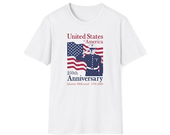 Camiseta patriótica de los Marines, camiseta gráfica del 250 aniversario de EE. UU.