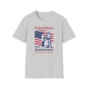 Patriotic George Washington T-Shirt, USA 250th Anniversary Tee, Unisex Graphic Shirt, Independence Day Gift, American Pride Apparel
