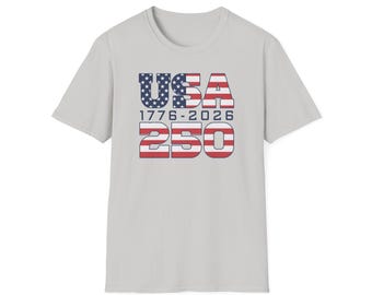 USA 250-jähriges Jubiläum T-Shirt, Vaterländisches Grafik-T-Stück