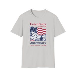 Patriotic Mount Rushmore T-Shirt, USA 250th Anniversary Tee, Unisex Graphic Shirt, Independence Day Gift, American Pride Apparel