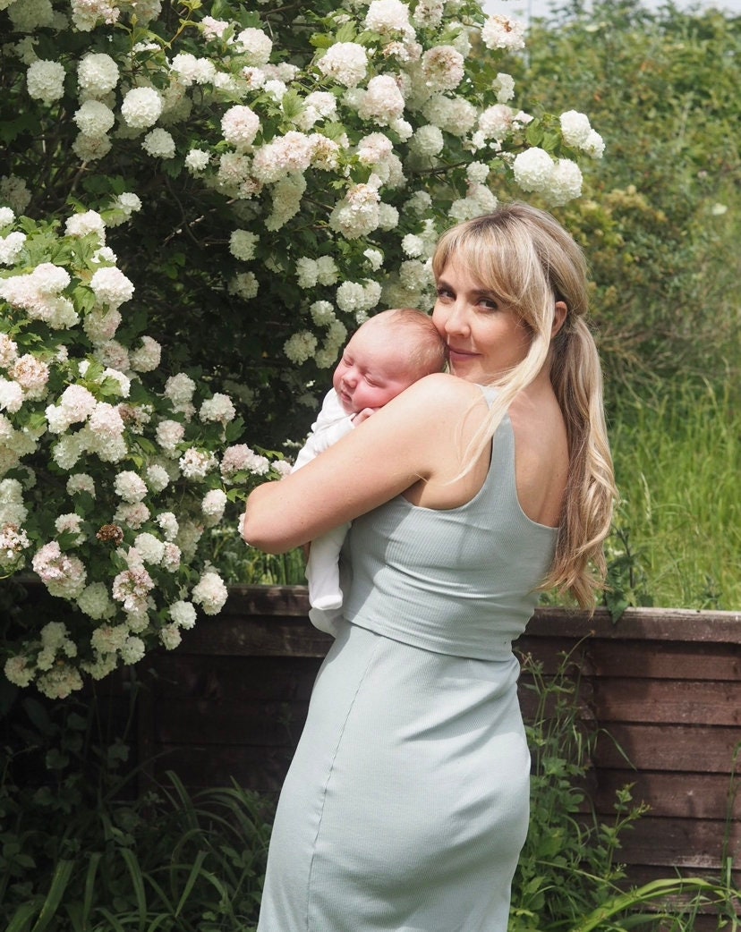 Maternity to Breastfeeding Dress- Sage Green - Etsy Maternity to Breastfeeding Dress- Sage Green - Etsy