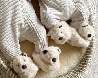 Baby Bear Slippers 0-6 months