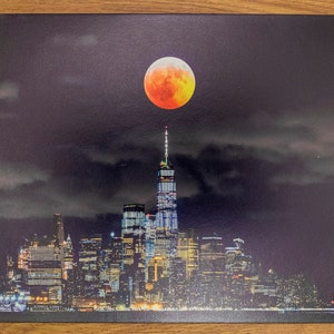 Photo Print (Blood Moon Over NYC)