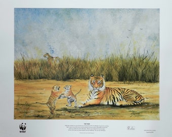 The Tigers of Jaipur. Personally Signed and numbered Limited Edition Fine Art Prints