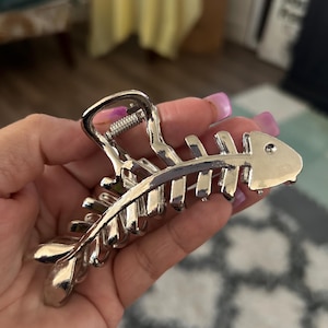 Metal Fishbone Hair Claw