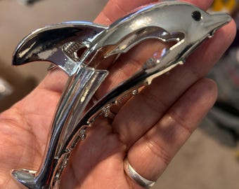 Dolphin Metal Hair Claw Clip