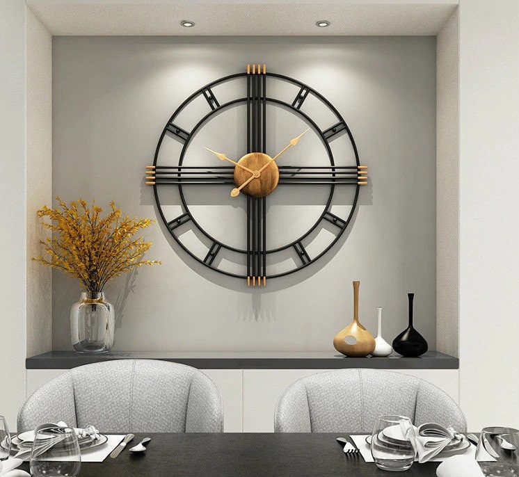 Wall Clock Modern Big Round Iron Canada - Large Metal Wall Clock Canada Wall Clock Modern Big Round Iron Canada - Large Metal Wall Clock Canada