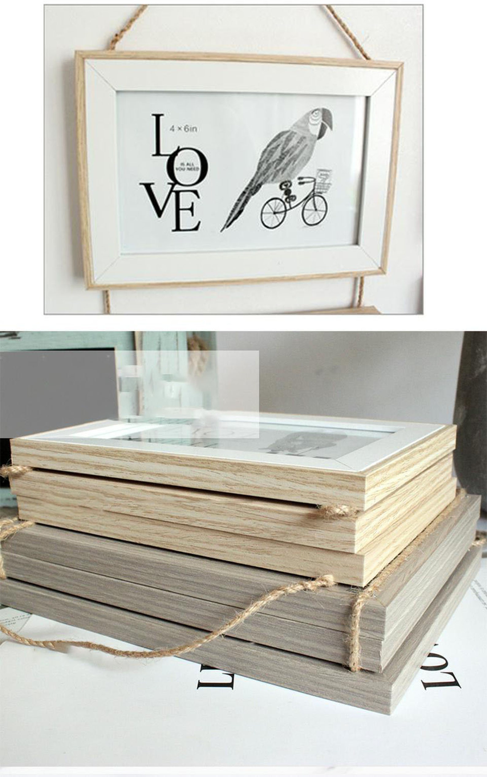 Wooden Photo Frame Set of 3 Picture Frame Family Photo Etsy