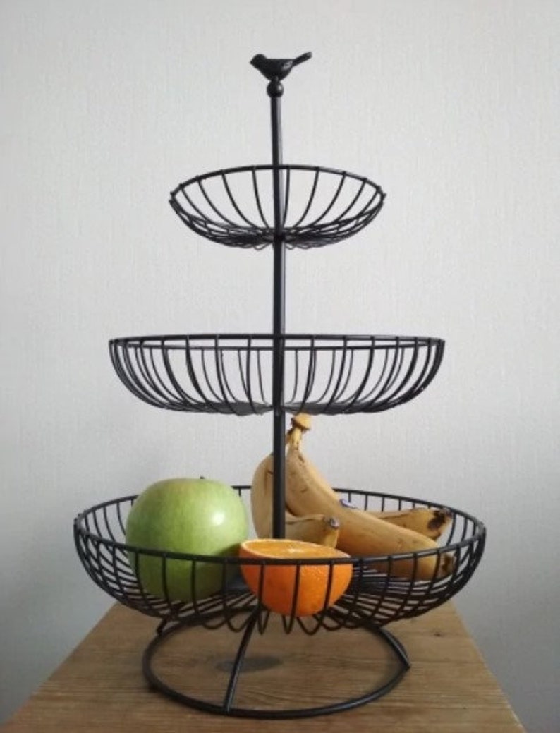 Metal Fruit Basket Fruit Basket Metal Basket for Fruit Wire Etsy