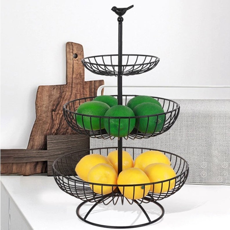 Metal Fruit Basket Fruit Basket Metal Basket for Fruit Wire Etsy