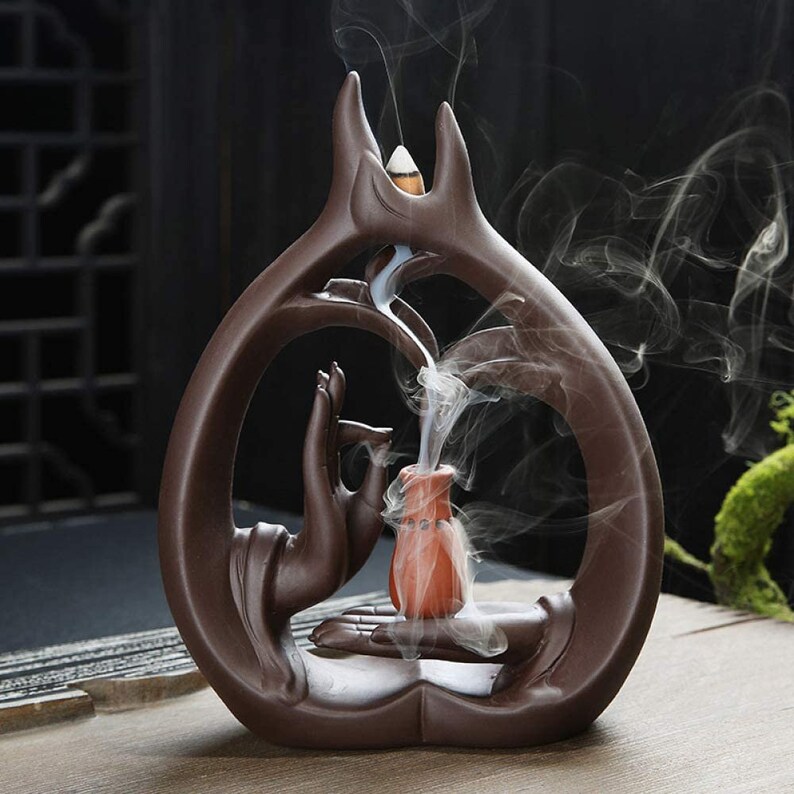 Incense Burner Backflow Incense Burner Waterfall Incense Etsy