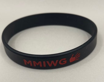 No More Stolen Sisters Wristband, Red Handprint Wristband Single and small pack* - #MMIWG, #MMIW, #MMIWG2