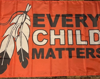 Every Child Matters-Orange Shirt Day Flag (Single-Sided)