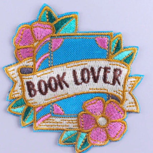 Book Lover Patch, Book Lover Sew-On Patch #BlackFriday #Christmas