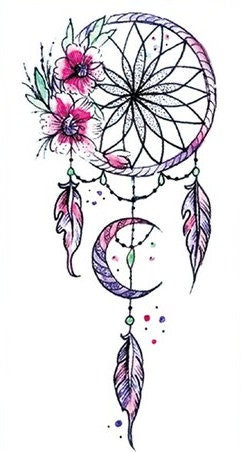 Dreamcatcher Thigh Tattoo Designs