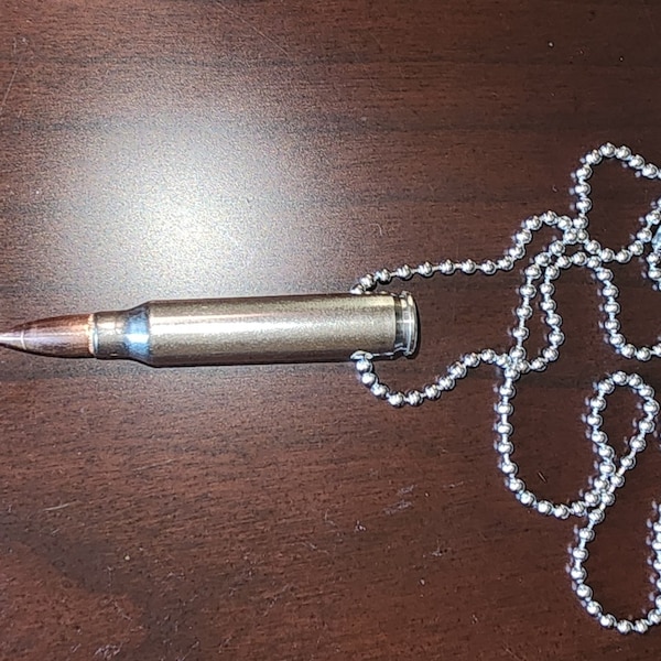 223 556 Bullet Necklace Nickel