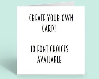 Make Your Own Cards Etsy
