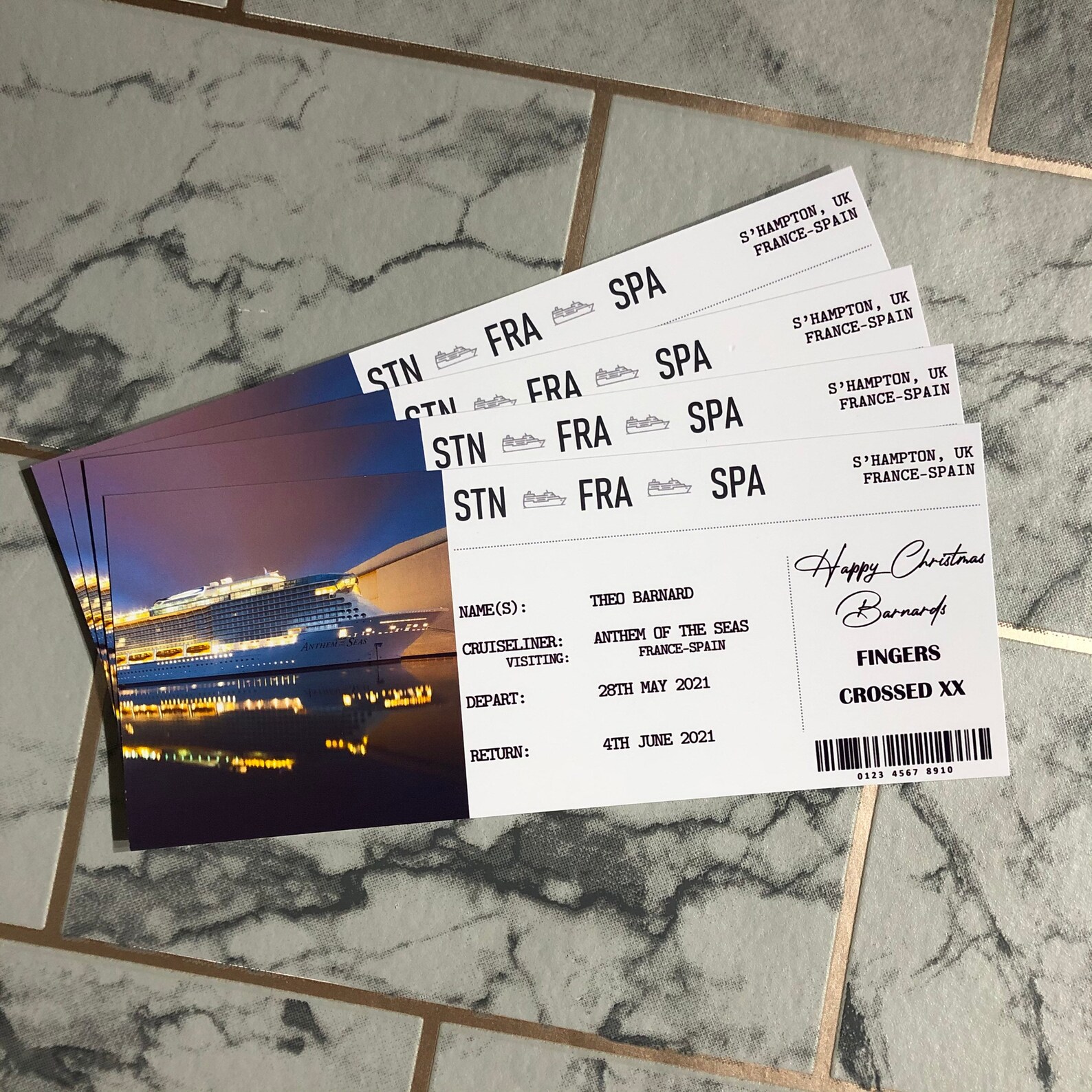 BOARDING CARD Holiday / Personalised Boarding Pass / Ticket Etsy UK