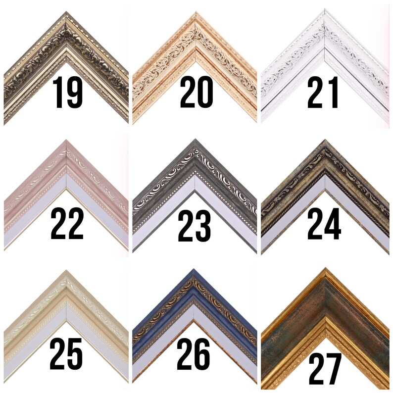 Wall Gallery Art Set 4 Pcs Lot Framed Abstract Vibrant Etsy