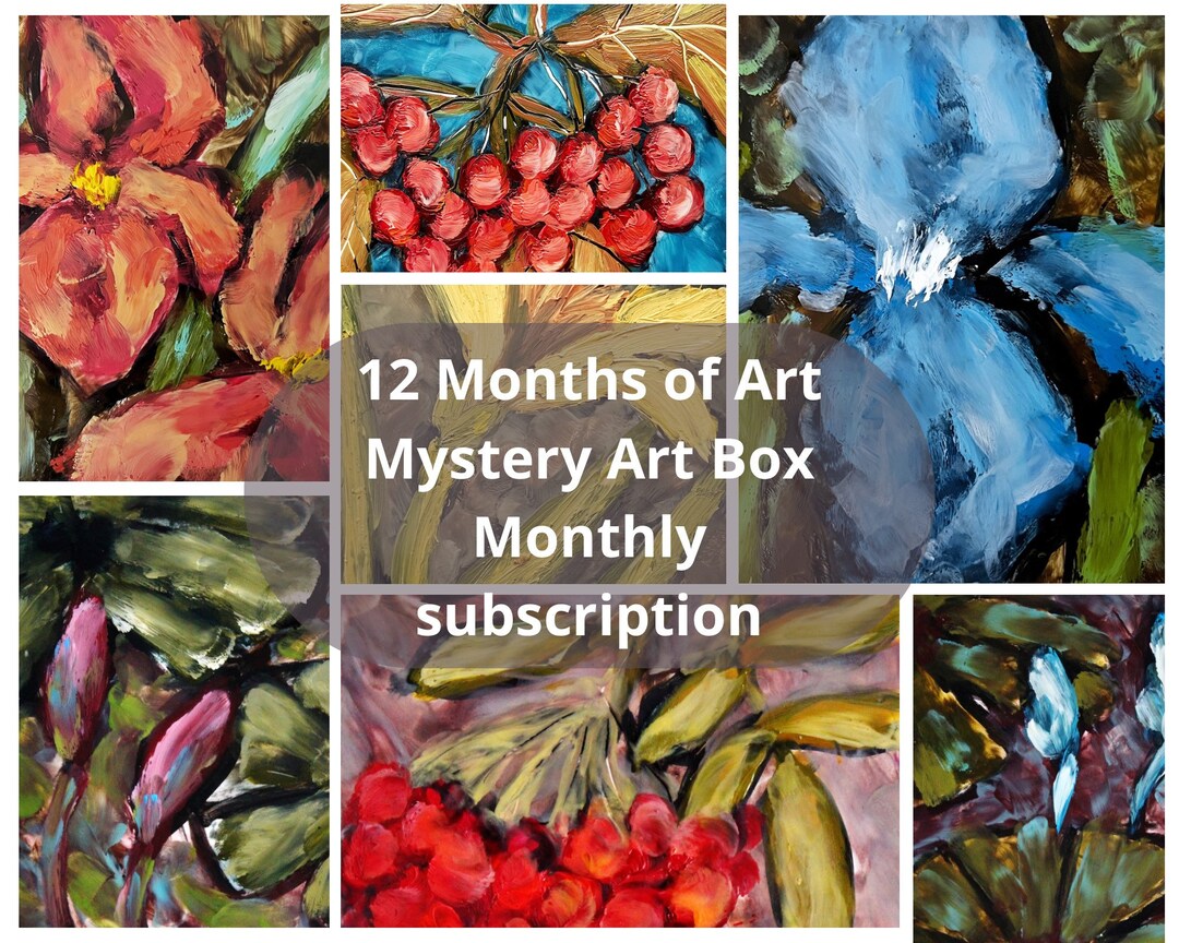 Art Mystery Box Monthly Subscription Box Ukrainian Artist One Etsy