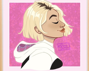 Spider-Gwen Spider Verse Digital Download PNG