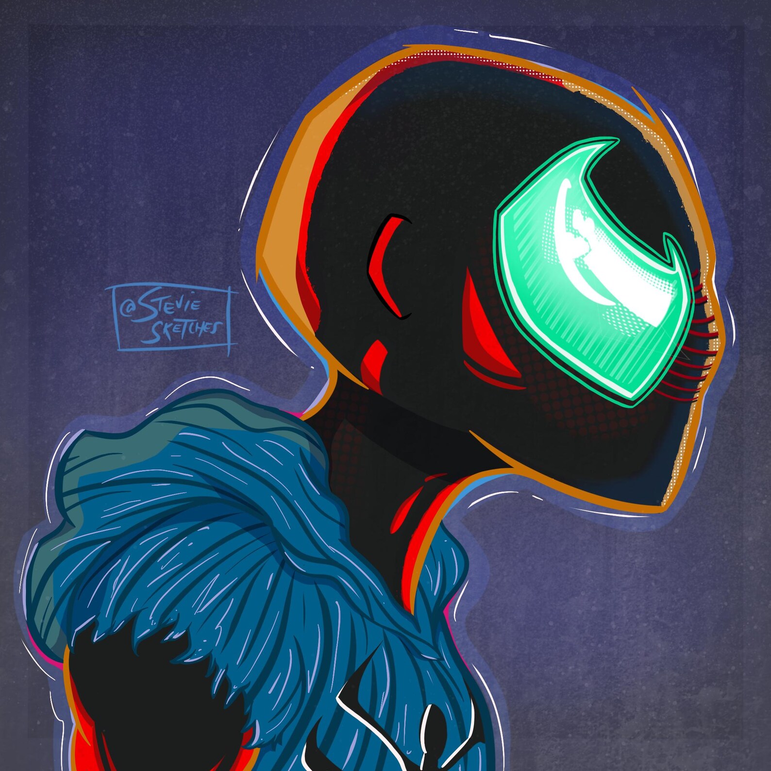 Ben Riley Fan Designs Spiderman Scarlet Spider Ben Reilly Fan Art Digital Download Wall Art ...