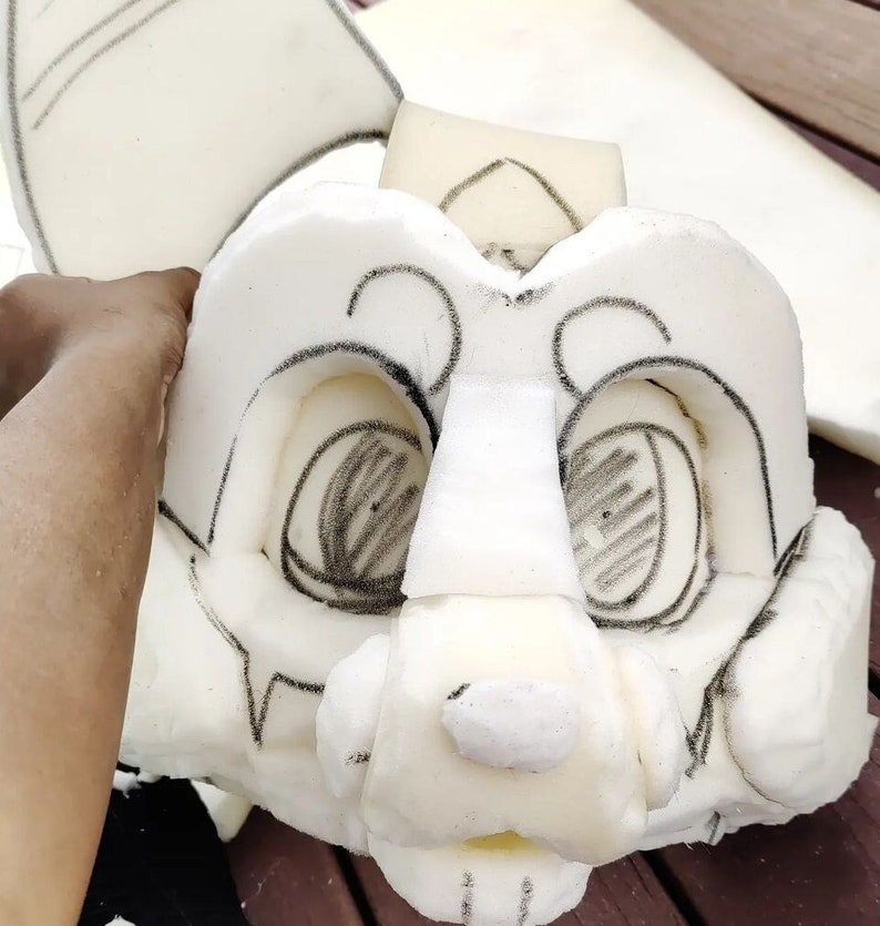 Digital Kemono Fursuit Head Pattern Etsy