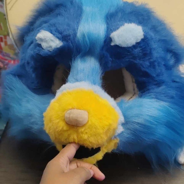 Digital kemono fursuit head pattern