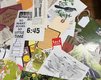 Vintage Ephemera Pack: 30 Piece Paper Scraps for Collage & Journals