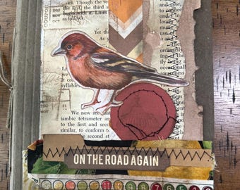 Handmade Junk Journal: Field & Feather Collage Art Book
