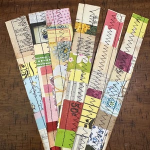 Stitched Scrappy Snippets: Junk Journal Embellishments, Paper Tabs