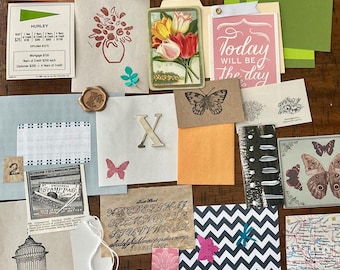 Ephemera Kit Paper Pieces for Junk Journals, Scrapbooking & Collage, Fodder