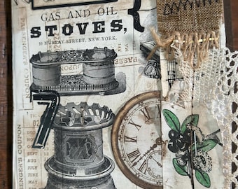 Handmade Shabby Chic Junk Journal: Vintage Theme, 40 Pages
