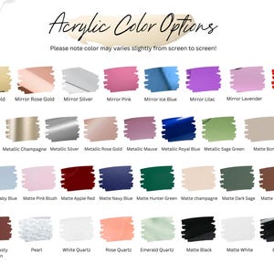 Personalized self-adhesive 3D Acrylic Name | Custom Acrylic Logo Decal | Bridesmaid GiftBox Letters | Cut Out Acrylic Names For Wedding Box zdjęcie 9