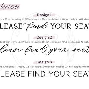 Personalized self-adhesive 3D Acrylic Letters | Find Your Seat Acrylic Decal | Cut Out Acrylic Letters For Wedding Sign image 5