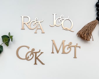 Personalized 3D Acrylic Initial Name Charm | Custom Bridal Shower Charm Decal | Cut Out initial Acrylic For Wedding Seating Chart Sign