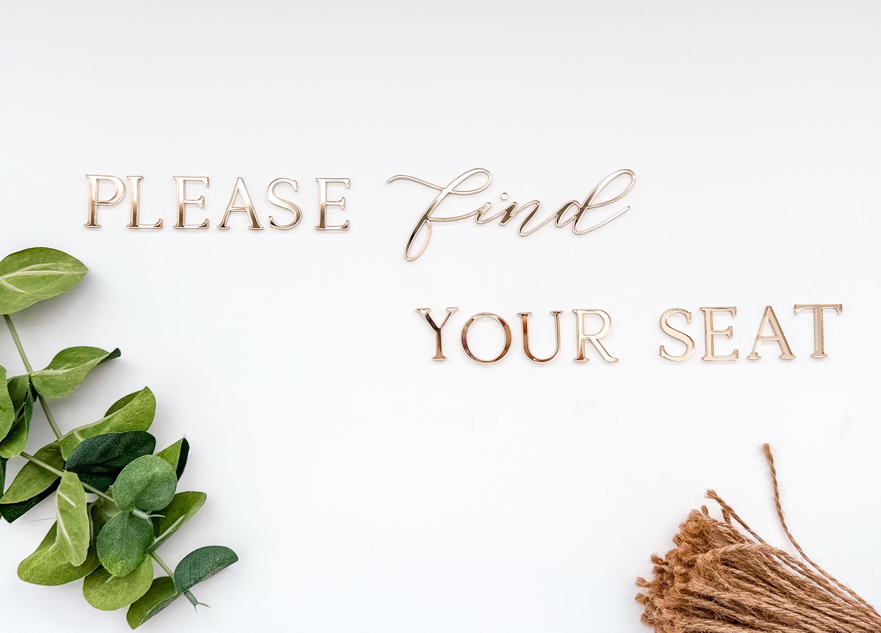 Personalized self-adhesive 3D Acrylic Letters Find Your