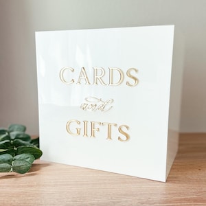 Personalized Large Wedding Card Box | Acrylic Money Box with Lock & Key | Wedding Box Cards up to 150 cards | Card and Gifts Wedding Box