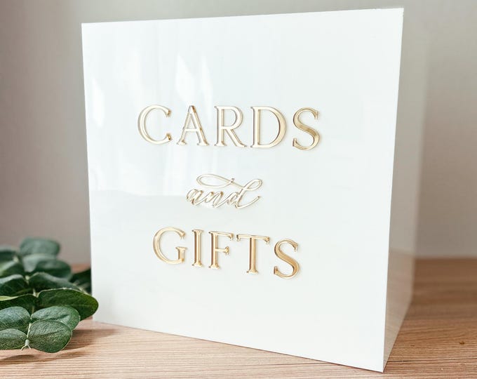 Personalized Large Wedding Card Box | Acrylic Money Box with Lock & Key | Wedding Box Cards up to 150 cards | Card and Gifts Wedding Box