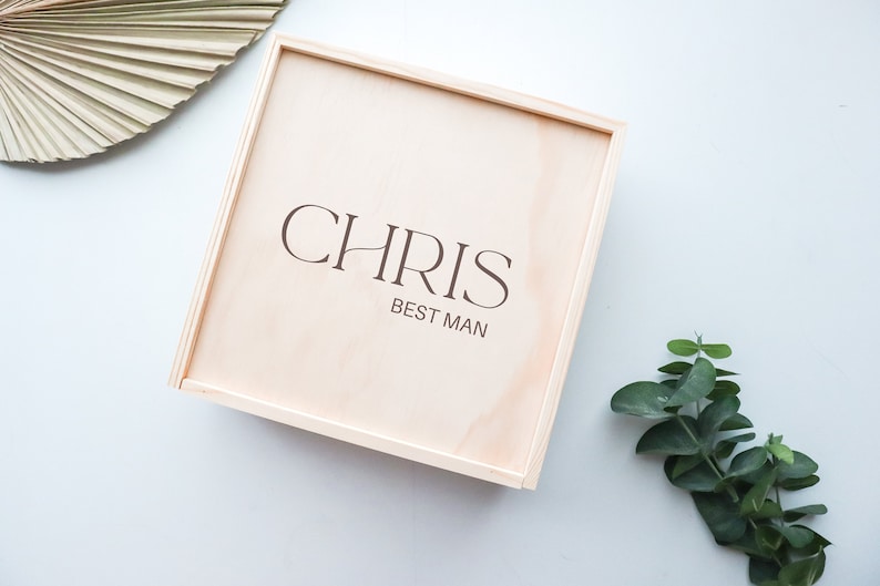 Personalized Large Engraved Memory Box, Engagement Gift, Wedding Gift, Keepsake Box, Keepsake Wooden Gift Box Sliding Lid, Gifts For Couple image 4