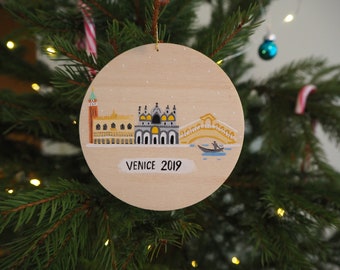 Venice Italy Christmas Ornament, Christmas Present, Handmade