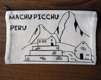 Cosmetic bag Machu Pitcchu Peru one of the Seven new world wonders