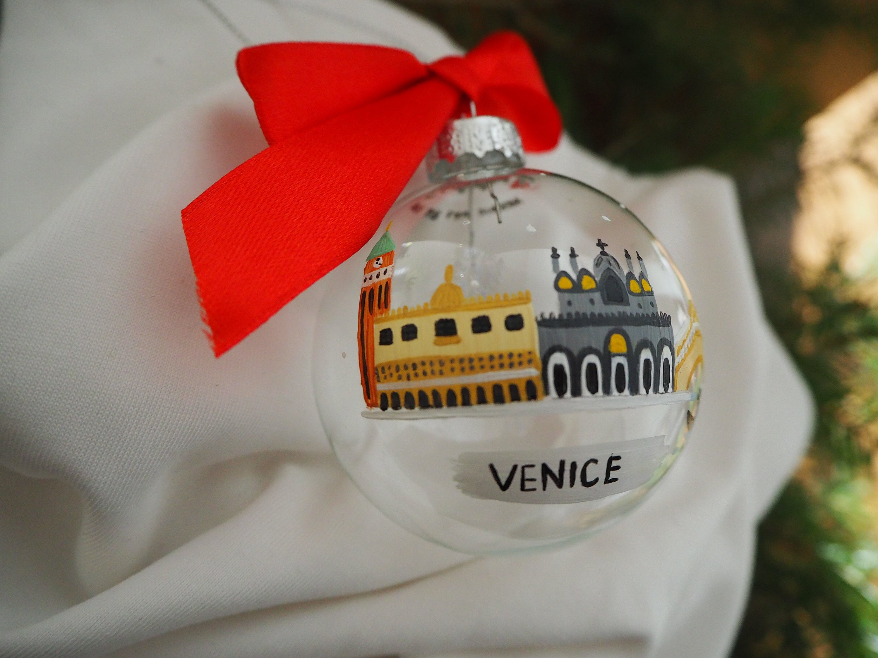 Venice Italy Christmas Ornament Glas Christmas Tree Bauble Etsy