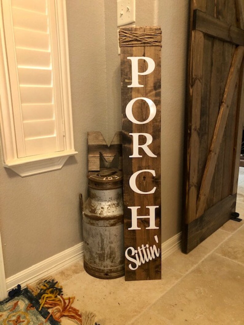 Porch Sittin' Rustic Outdoor Sign Porch Sign Porch | Etsy