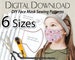 DIY Sewing Mask Patterns, 6 Sizes, 3D Fit Mask Design, Adult, Teen and Kids Sewing Patterns, Digital Download PDFs, How To Make Face Mask 