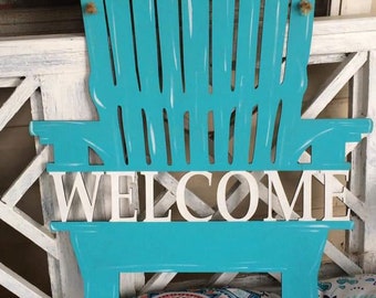 Welcome Chair split design Door or Wall Hanger
