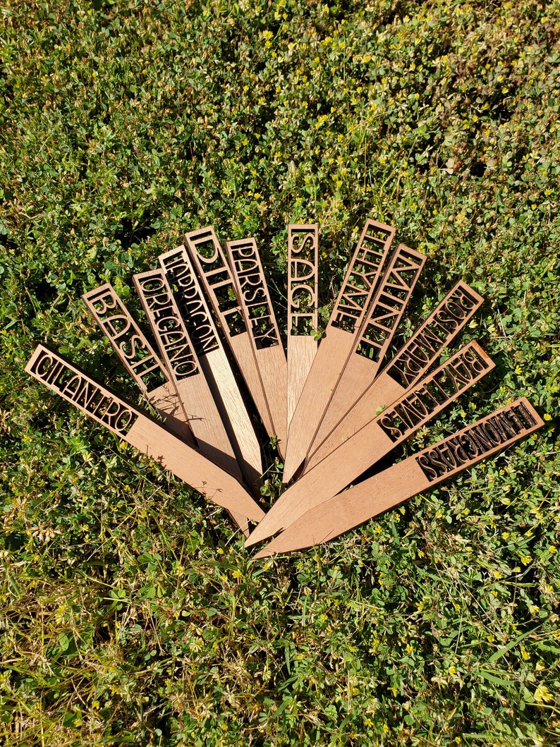 Herb Garden Marker SVG Cut File Etsy